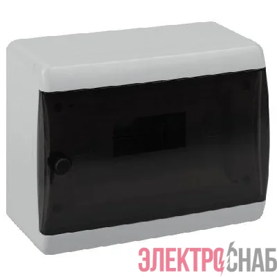 Корпус пластиковый навесной ЩРН-П-8 ЭРА COMFORT IP41 прозр. крышка бел. ЭРА Б0067224