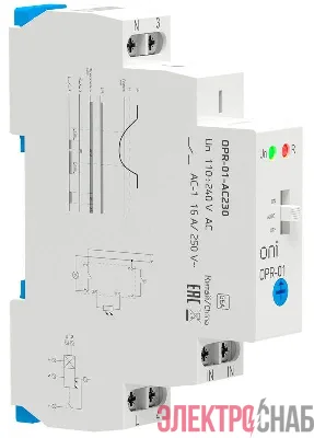 Фотореле OPR-01 1 конт. 230В АС с вынос.дат. ONI OPR-01-AC230