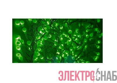 Гирлянда "Мишура LED" 6м 576LED зел. прозр. провод 35Вт 220В IP20 NEON-NIGHT 303-614