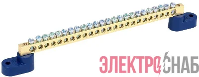 Шина нулевая ШНИ-6х9-24 У2-С на 2-х. угл. изол. IEK YNN10-69-24C2-K07