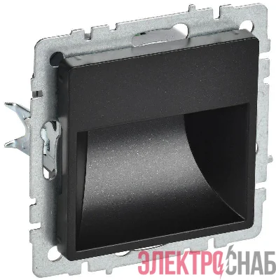 Подсветка светодиодная BRITE встраив. ПЛ20-БрЧ механизм черн. IEK BR-FL20-K02