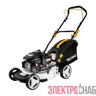 Газонокосилка бензиновая KR-430NSP несамоходная 150куб.см 43см Kranz KR-16-1235