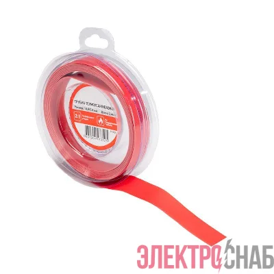 Трубка термоусадочная ТУТ нг 10.0/5.0 красн. ролик 2.44м Rexant 29-0054
