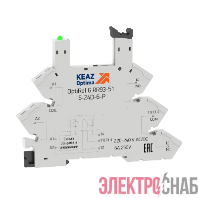 Розетка для реле OptiRel G RR93-51-220-240U-6-P КЭАЗ 281163