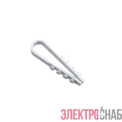 Дюбель-хомут для круглого кабеля 11-18мм бел. (уп.100шт) TOKOV ELECTRIC TKE-DH-11-18-C01
