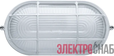 Светильник ЛОН 94 801 NBL-O2-60-E27/WH 1х60Вт E27 IP54 (аналог НПБ 1402 бел. овал с решеткой 60Вт) Navigator 94801