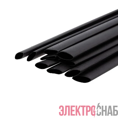 Трубка термоусаживаемая двухстенная клеевая 15.9/7.95мм (уп.10шт) по 1м черн. Rexant 26-2106