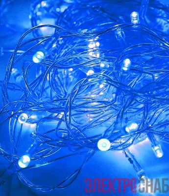 Гирлянда светодиодная 50LED провод 6.5м 8 режимов мигания Космос KOC_GIR50LED_B
