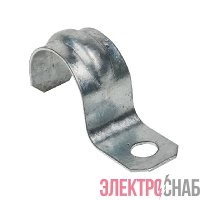Скоба крепежная однолапковая d19-20мм метал. (уп.100шт) EKF sm-1-19-20