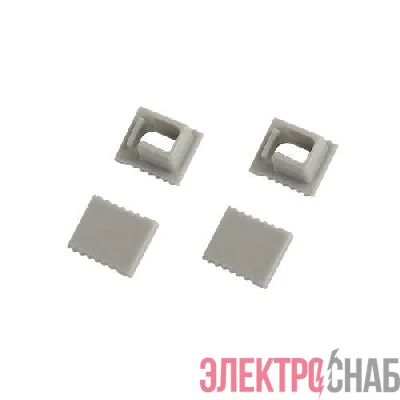 Набор заглушек 0709-3 для профиля 0709 2шт глухие 2шт с отверстием Эра Б0062825