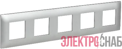 Рамка 5-м SKANDY SK-F05S серебр. IEK SK-M52-K23