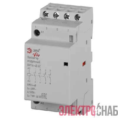 Контактор модульный КМ16-40 АС PRO NO-902-325 ЭРА Б0062251