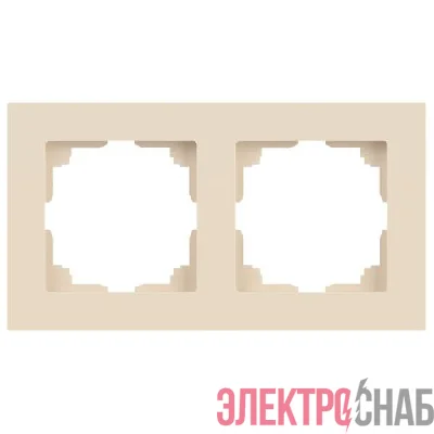 Рамка 2-м СП Accent 6-502-02 сл. кость Intro Б0063752