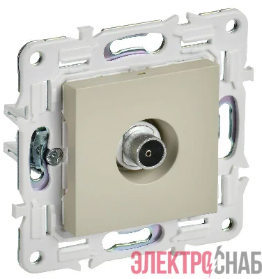 Розетка TV оконечная SKANDY SK-A12B беж. IEK SK-A10-O-K10
