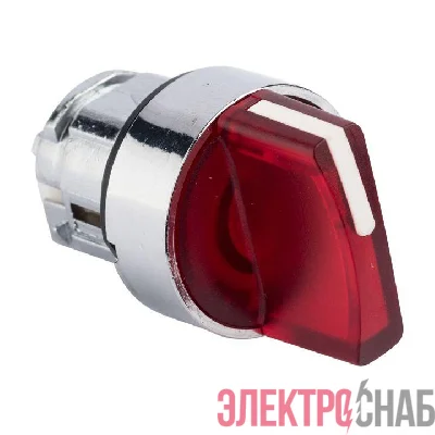 Механизм переключателя исполнительный ХB4 красн. на 2 положения с фиксацией с подсветкой с короткой ручкой PROxima EKF XB4BD2FL-R