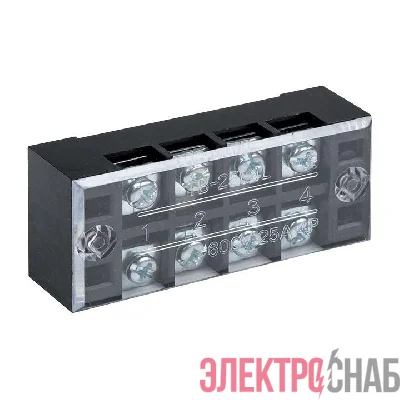 Терминал клеммный TB-2504 до 2.5кв.мм 25А 4 клеммные пары EKF tb-2504