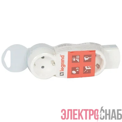 Колодка удлинителя 3х2К+З с заземл. 16А IP20 без шнура ''Стандарт'' Leg 695004
