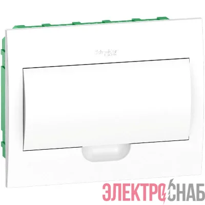Бокс встраиваемый СП City9 Box 1 ряд 12мод IP40 IK07 63А 2 клеммы с бел. дверцей SE EZ9E112P2FRU