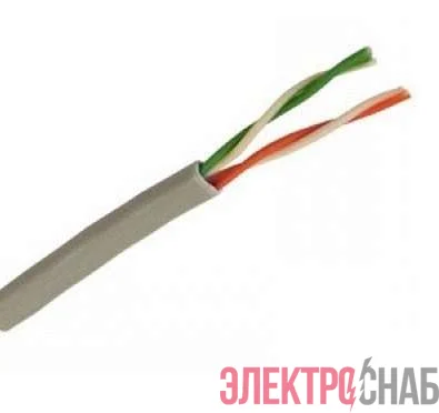 Кабель UTP 2х2х24AWG кат.5е медь бухта (м) Rexant 01-0023