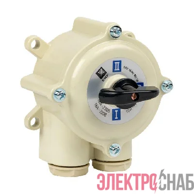 Переключатель пакетный 1-кл. 16А IP56 ПП 2-16/Н2 М2 пл. беж. EKF pp-2-16-4