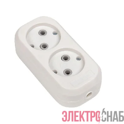 Колодка удлинителя 2-м без заземл. 10А Эксперт 2.2кВт EKF AKB10-2