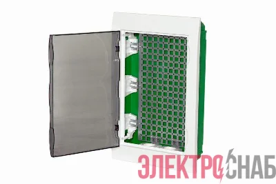Корпус встраиваемый City9 Box IT 3 ряда 36мод. 2 розетки с прозр. дверцей SE EZ9E312S2FIT