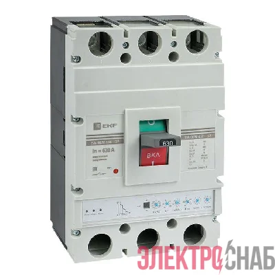Выключатель автоматический 3п 630/630А 65кА ВА-99М PROxima электр. расцеп. EKF mccb99-630-630me