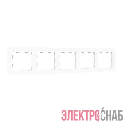 Рамка 5-м Эпика пластик бел. EKF UP1-FPW-05
