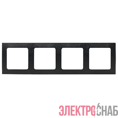 Рамка 4-м Стокгольм черн. PROxima EKF EAM-G-303-30