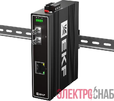 Медиаконвертер 10/100/1000Base-TX в 1000Base-X разъем ST двойн. одномодовое оптоволокно 1550нм TSX EKF TSX-MC1-1GX1GT-ST