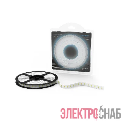 Лента светодиодная Black 5050/60-SMD 14.4Вт/м 6500К холод. бел. IP20 660лм/м 12В (блист.5м) GAUSS 312000314