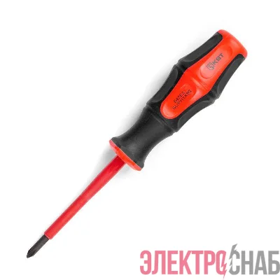 Отвертка диэлектрическая "Профи" PH/FL1х80 КВТ 79776