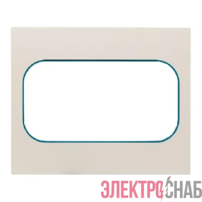 Рамка для розетки 2-м Стокгольм бел. с линией цвета син. PROxima EKF EYM-G-302-30