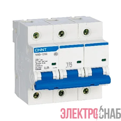 Выключатель автоматический модульный 3п C 80А 10кА NXB-125 (R) CHINT 816139