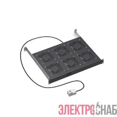 Модуль вентиляторный 19дюйм 6 вент. с термостатом RAL9005 DKC R519VSIT6FTB