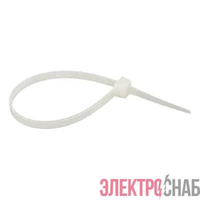 Хомут кабельный 4.8х180 нейл. бел. (уп.100шт) EKF plc-c-4.8x180