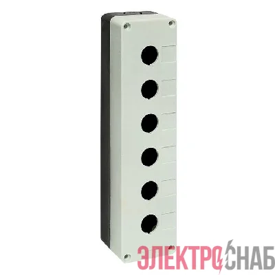 Корпус КП106 6 кнопок бел. EKF cpb-106-w
