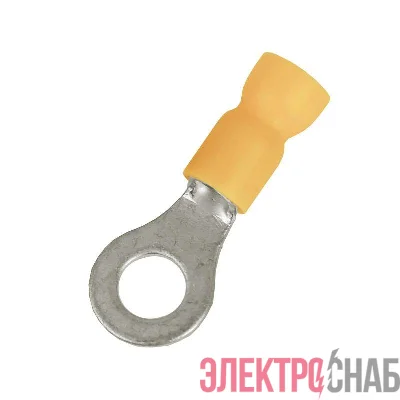 Наконечник с отверстием под винт и изолир.фaланцем ПВХ легкий ввод жилы 2.5-6кв.мм М10 d10.5мм (НКИ) (уп.100шт) DKC 2C10P-EE-PVC