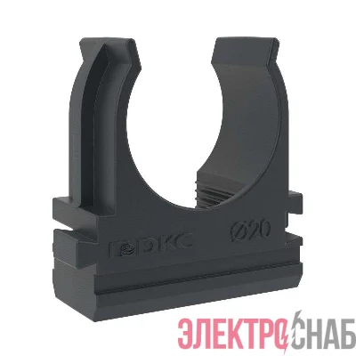 Держатель для труб (клипса) d20мм с защелкой черн. DKC 51020N