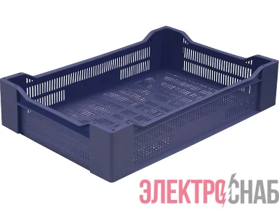 Ящик 600х400х135  синий 119 119