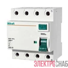 Выключатель дифференциального тока (УЗО) 4п 63А 100мА тип AC 6кА УЗО-03 SchE 14088DEK