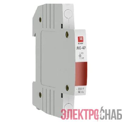 Лампа сигнальная ЛС-47 красн. PROxima EKF mdla-47-r-pro
