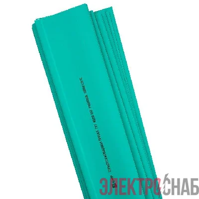 Трубка термоусадочная ТУТ 20/10 зел. (уп.50шт) PROxima EKF tut-20-j-1m