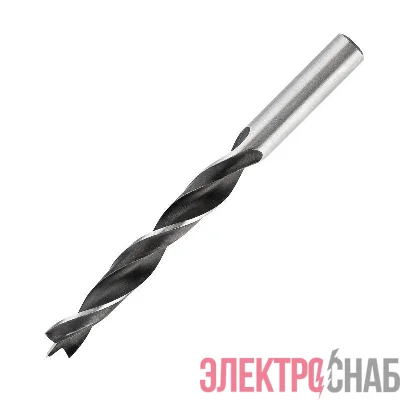 Сверло по дереву 10х130мм цилиндрический хвостовик Kranz KR-91-0739