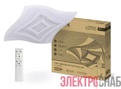 Светильник светодиодный GEO LOTOS 120Вт 230В 3000-6500К 8400лм 500х60мм с пультом ДУ IN HOME 4690612035765
