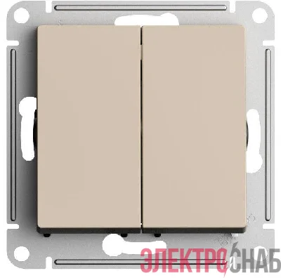 Переключатель перекрестный 2-кл. AtlasDesign 2хсх.7 10АХ механизм песочн. SE ATN001273