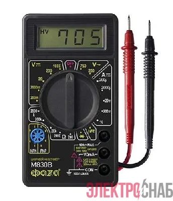 Мультиметр цифровой M830B ФАZА 5000377