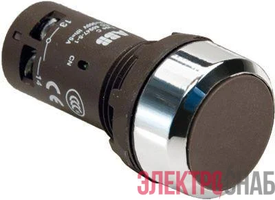 Кнопка CP1-30B-10 без фикс. 1HO чер. ABB 1SFA619100R3016