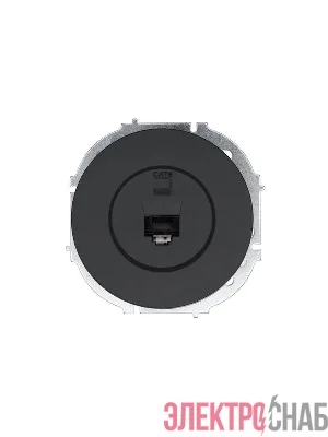 Розетка компьютерная СП OSEN RJ45 кат.6 механизм черн. бархат LEZARD 743-4288-140
