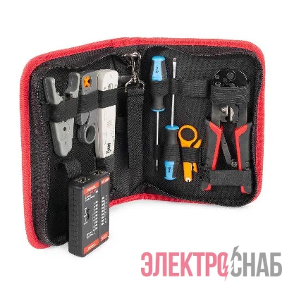 Набор для работ с сетевым кабелем LAN-8 ПРОФИ КВТ 90348